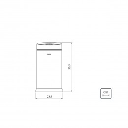 Lixeira Smart Automática C/Sensor em Aço Inox 6 L - Tramontina